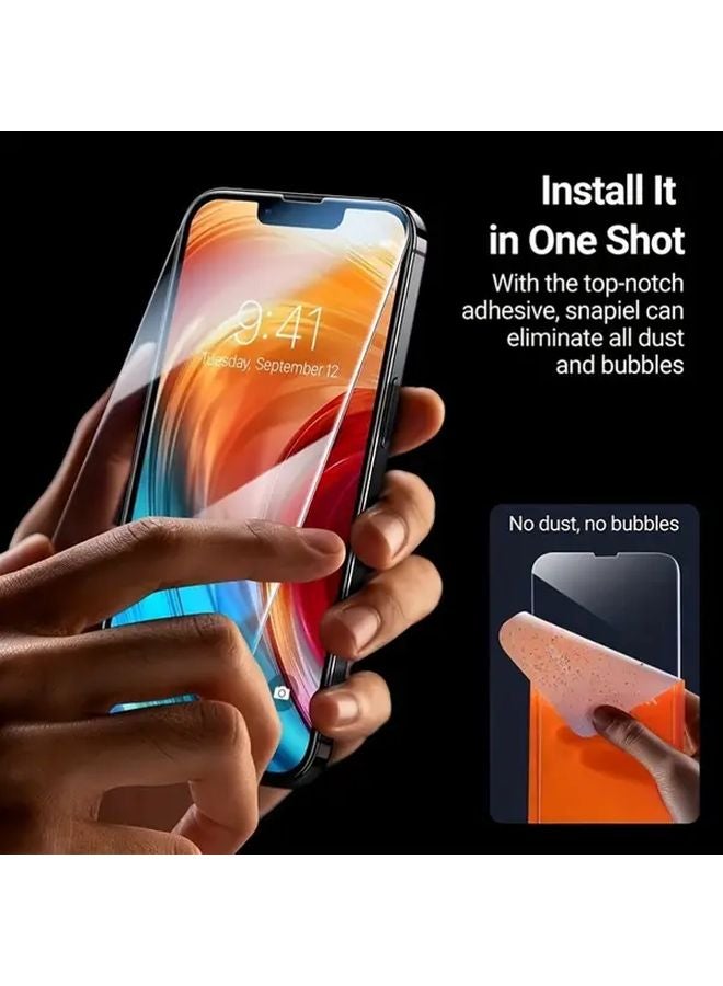 Tempered Glass Screen Protector For iPhone 13 Scratch Resistant 9H Hardness Full Coverage - Image 5